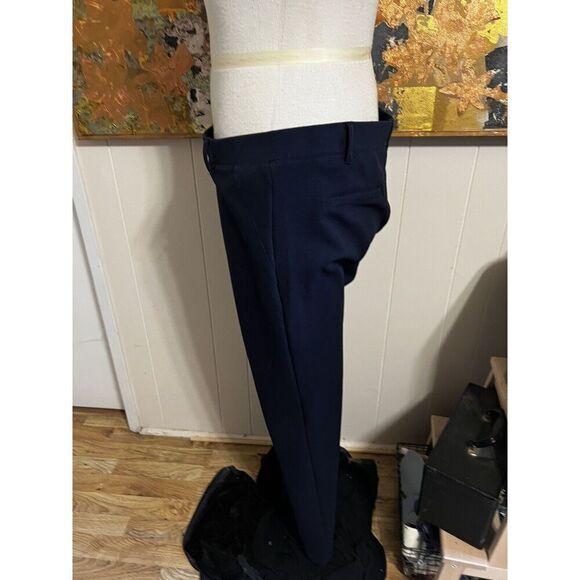 Betabrand BootCut Navy Blue Classic Dress Pant Yoga Pant Flat Front Stretchy 2XP - Picture 4 of 6